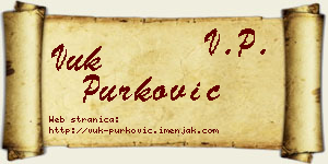 Vuk Purković vizit kartica